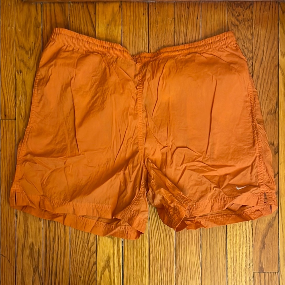 Nike Orange Lightweight Athletic Shorts